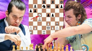 Affable chess game  Ian Nepo vs Magnus Carlsen 6 [upl. by Acila]