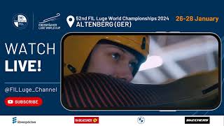 52nd FIL Luge World Championships 2024 Altenberg GER  Where to watch [upl. by Zoellick746]