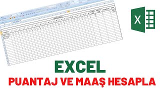 Excel Puantaj ve Maaş Hesaplama Tablosu  EXCEL Eğitim [upl. by Krongold]