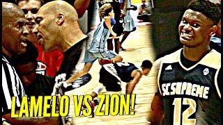 LaMelo Ball vs Zion Williamson CRAZIEST AAU GAME EVER [upl. by Euqenimod]