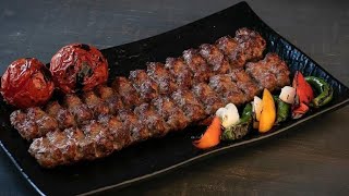 Iranian kebab recipe  how to cooking kebab kubideh [upl. by Quiteria]