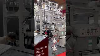 Twin Head Blown Film Extrusion Process on Plastics amp Rubber Indonesia 2022 [upl. by Kabab443]