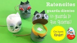 Manualidades con huevo Kinder  Cajita guarda dientes [upl. by Enyaj]