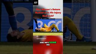 Alisson Injury recurrence Was He Rushed Back or was it Bad Luck epl lfc fypyoutube fyp [upl. by Atnoek]