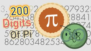 200 Digits Of Pi π Reanimation [upl. by Ayisan]