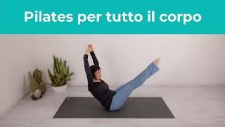 Pilates Total Body  Pilates per tutto il Corpo  Esercizi di Pilates a casa in Italiano [upl. by Koal]