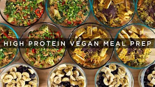 HighProtein VEGAN Meal Prep No Supplements Needed [upl. by Einahets]