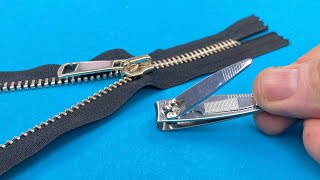 6Amazing Zipper Repairs All Tailors Admire This Zipper Repair Video [upl. by Minsat]