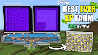 The BEST XP Farm in 121 Minecraft Bedrock MCPEConsoleWindows [upl. by Akcirred335]