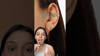 Fake a double piercing 🤯 fakepiercing piercing piercings hoops hoopearrings uniquejewelry [upl. by Guerin]