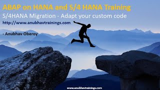 S4HANA and ABAP on HANA  How to Adapt Custom Code in S4HANA Brownfield Migration [upl. by Aohk370]