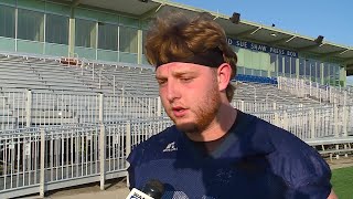 Trine senior defensive lineman Trestan Kern practice interview 8252024 [upl. by Johny274]