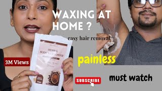 how to wax without pain with outsup herbal hair wax powder hairwax hairremoval makeuptalks [upl. by Aizan]