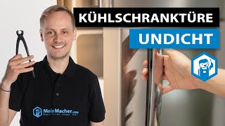 Rückwand vom Kühlschrank vereist  Dichtung liegt nicht an  Tür schließt nicht  MeinMacher [upl. by Eirojram181]