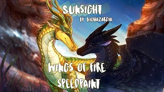 Wings of Fire Speedpaint  Sunsight [upl. by Durston]