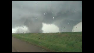 TWO MASSIVE PHOTOGENIC TWIN EF4 TORNADOES April 18th 2024 [upl. by Etnuaed809]