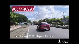 vandalur to kalpakkam Roads Rathinamangalam villa plots for sale 9884440293 [upl. by Llevel]