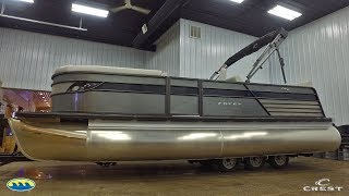 MUST SEE 2019 Crest Pontoons C3 220SLRC TriToon  In Tune Marine [upl. by Brocky]