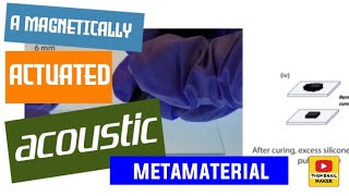 A magnetically actuated acoustic metamaterial [upl. by Adeuga]