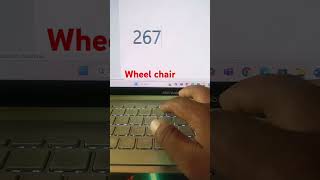 Wheel chair short cut key computer shortcutkeys emoji [upl. by Liatnahs]