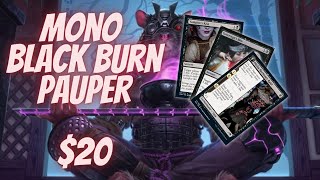 2000 Mono Black Burn Pauper Deck Tech [upl. by Frager165]