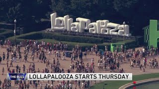 Lollapalooza officially kicks off Thursday [upl. by Sivrahc]