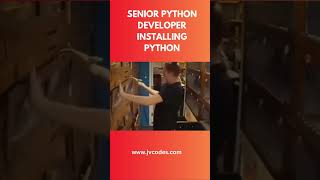 Senior Python developer installing python shorts coding [upl. by Burkhart]