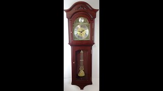 Westminster Chime Tempus Fugit Grandfather Pendulum Wall Clock  Item 763  Adelaide Clocks [upl. by Dorolice674]