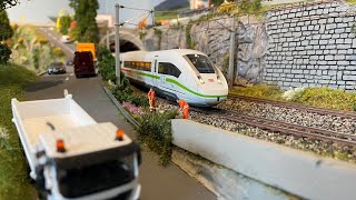 Modelleisenbahn H0  Fahrvideo August 2023  Sandra holt eine Lok aus Neustadt [upl. by Nannahs]