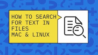 Find Text in Files Quickly on Mac amp Linux with quotgrepquot [upl. by Rolfe]