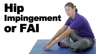 Hip Impingement FAI Pain Stretches amp Exercises  Ask Doctor Jo [upl. by Elbart352]