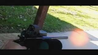 ThompsonCenter 7mm08 pistol EOTech sight filmed at 600 framessec [upl. by Mellisent]