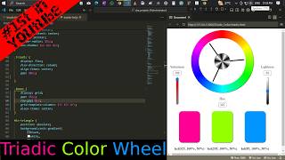 ASMR Programming Coding a Triadic Color Wheel  No Talking  HTML CSS JavaScript hushmodeTECHIE [upl. by Hras]