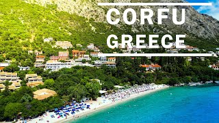 Corfu Greece 2023  4K Drone Footage [upl. by Ennaul]