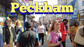 London Walk  PECKHAM High Street Walking Tour 🇬🇧 [upl. by Monto]