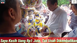 Jokowi Bikin Full Senyum Pedagang Dikasih Uang Lebih Tolak Dibalikin Balikan Cucu Ethes Bola [upl. by Adnana]