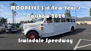 3rd Annual MOONEYES New Year’s Party  Car Show 2024  4K [upl. by Yliram569]