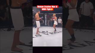 Female MMA Fighter DESTROYS Male Opponent😳 shorts shortvideo [upl. by Lyndy]