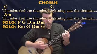 Thunder Imagine Dragons Guitar Cover Lesson with ChordsLyrics  Munson [upl. by Ludba893]