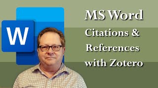 Using Zotero for Citations and References in Microsoft Word [upl. by Hama]