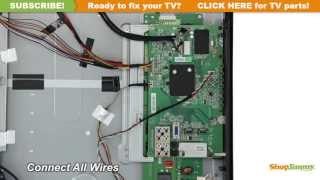 Toshiba TV Repair  How to Replace 75021540 Main Board in Toshiba 55HT1U LCD TV  How to Fix LCD TVs [upl. by Zetrok]