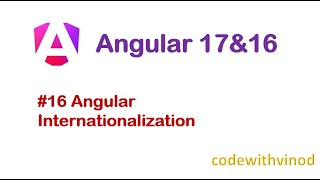 16 Angular Internationalization [upl. by Andrei499]