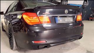 Underground Exhaust BMW F01 750i Stage 3 Sound Klappenauspuff [upl. by Lozar]