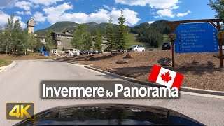 Scenic Drive from Invermere to the Panorama Mountain Resort 🇨🇦 [upl. by Hamimej]