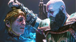 Kratos Explains Why He Ripped Off Helios Head Scene  God Of War Ragnarok Valhalla DLC PS5 2023 [upl. by Haggar]