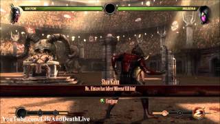 Mortal Kombat 9 Challenge Tower 300 Sektor No Health BoostRegeneration HD [upl. by Kciwdahc]