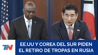 RELACIONES DIPLOMÁTICAS EEUU y Corea del Sur piden a Pyongyang que retire sus tropas de Rusia [upl. by Anitnegra122]