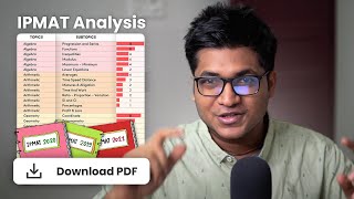 IPMAT Indore  Past Year Analysis  Important Chapters [upl. by Neih]