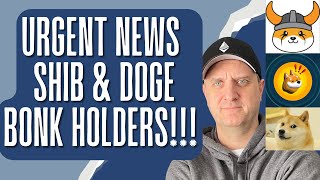 DOGE SHIBA INU ETHEREUM BONK FLOKI PRICE PREDICTION 🚀🔥 CRASH CONTINUING BEST CRYPTO TO BUY NOW [upl. by Stolzer502]