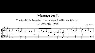 F Schreÿer – Menuet ex B [upl. by Nirmak]